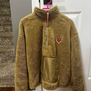 NFL bears team wear by erin andrews teddy pullover jacket